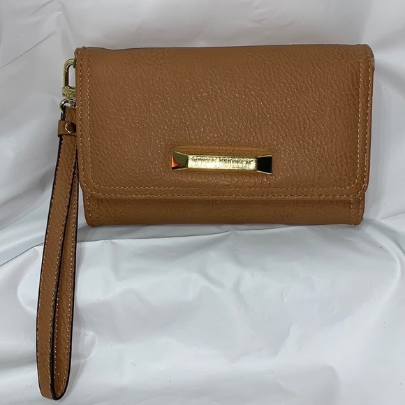 𝅺STEVE Madden Large Faux Leather Tan Wallet - Picture 1 of 6